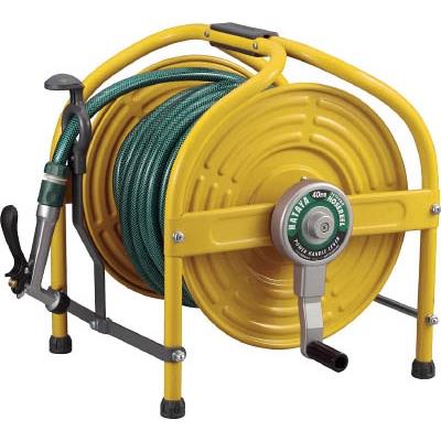 ハタヤ テツノホースリール(イエロー)41m防藻ホース レバーノズル HLA-40N-Y