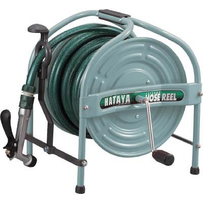 ハタヤ テツノホースリール(グリーン)21m防藻ホース レバーノズル HSA-20N-G