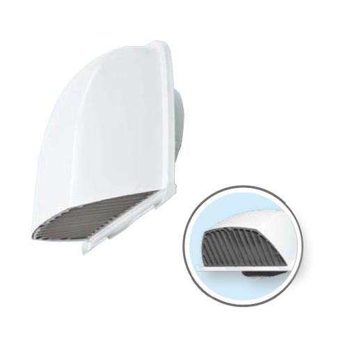 深形フード(ワイド水切タイプ)縦ギャラリ・網 ホワイト <AT-100FWS5-W>