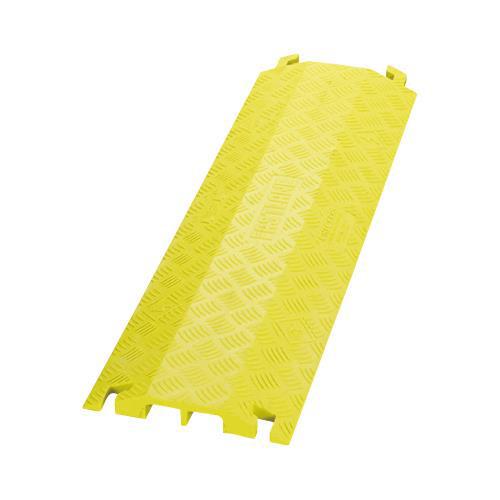 914×273×38.1mm ケーブルプロテクター(2溝/イエロー)