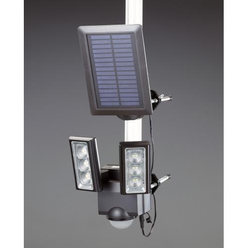 2灯 LEDセンサーライト(ソーラー充電式)