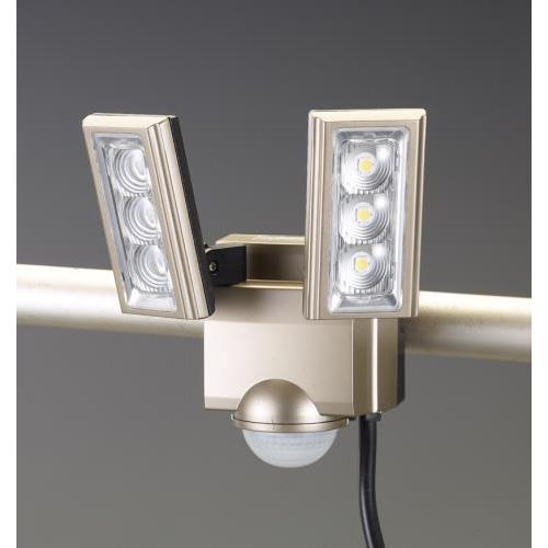 AC100V/ 8.0W LEDセンサーライト(2灯)
