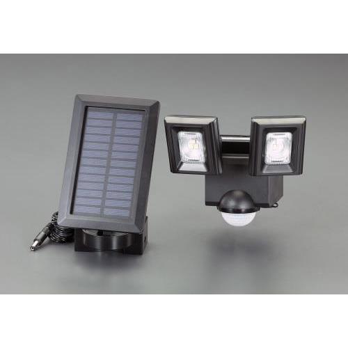 2灯 LEDセンサーライト(ソーラー充電式)