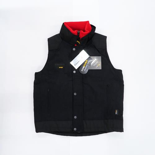 ニックス×アイトス ワークベスト ブラック(衿/レッド)