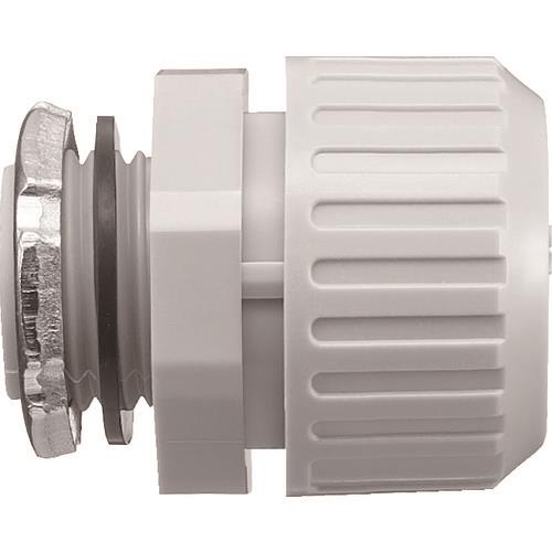 SANKEI サンフレキROBO コネクタ ノックアウト接続用 管用平行おねじ付き ライトグレー色