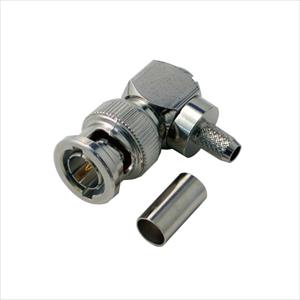 BNC型L形プラグ(半田・圧着タイプ)