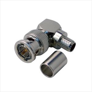 BNC型L形プラグ(半田・圧着タイプ)