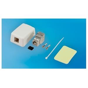 カテゴリー6A用マウントボックス(1P/シールドジャック付)