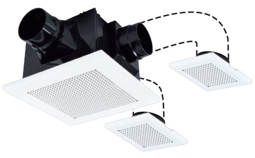 天井埋込形換気扇 2~3部屋用低騒音形