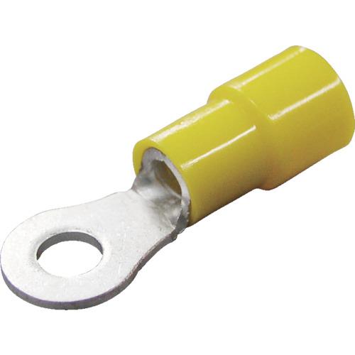 ニチフ 環境配慮形絶縁被覆付丸形端子R形(50個入)より線2.63~6.64外寸9mmスタッド径5.3mm