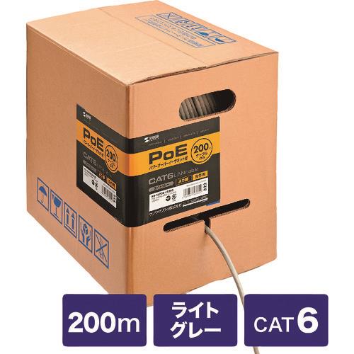 SANWA POEカテゴリ6LANケーブルのみ200m