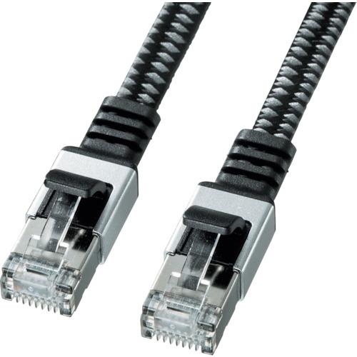 SANWA カテゴリ6AメッシュフラットLANケーブル
