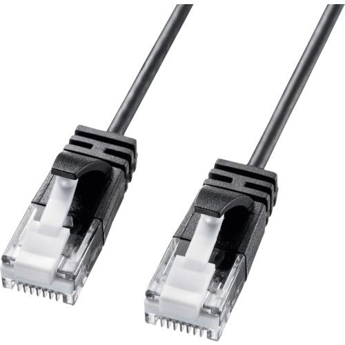 SANWA カテゴリ6A極細LANケーブル