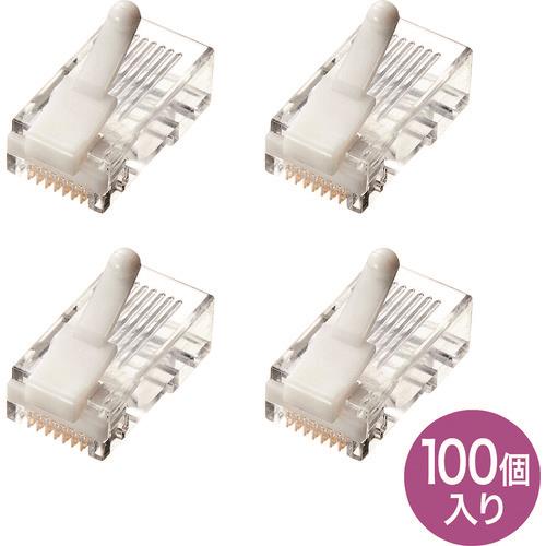 SANWA ツメ折れ防止カテゴリ5eRJ-45コネクタ