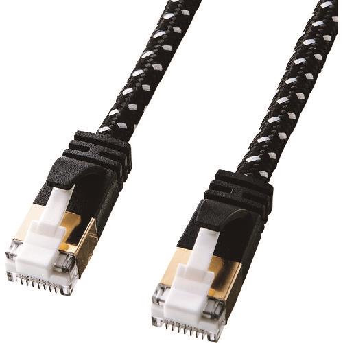 SANWA つめ折れ防止カテゴリ7細径メッシュLANケーブル