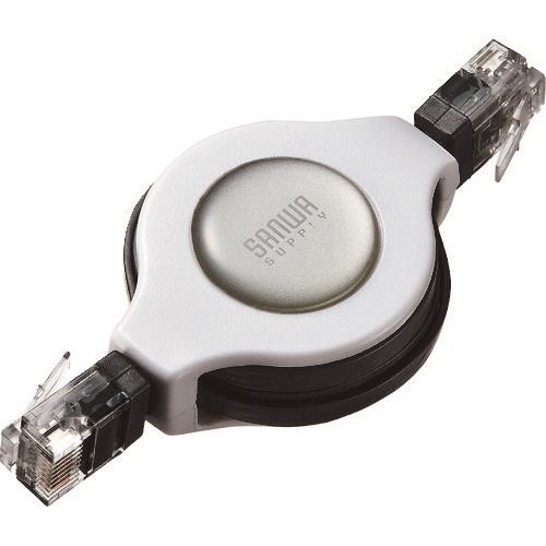 SANWA 自動巻取りLANケーブル