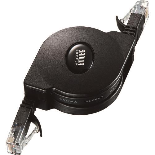 SANWA 自動巻取りLANケーブル