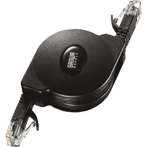 SANWA 自動巻取りLANケーブル