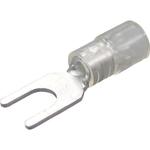 ニチフ 環境配慮形絶縁被覆付Y形端子Y形(100個入)より線1.04~2.63外寸8mmスタッド径5.3mm