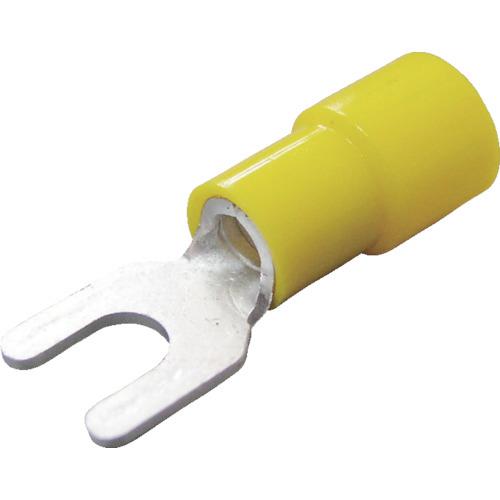 ニチフ 環境配慮形絶縁被覆付Y形端子 Y形 (50個入)外寸8.4mmスタッド径4.3mm