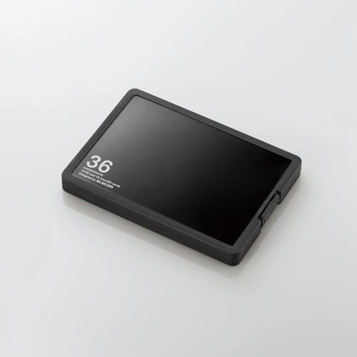 SD/micro SDカードケース(36枚収納/黒