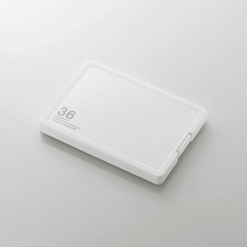 SD/micro SDカードケース(36枚収納/白
