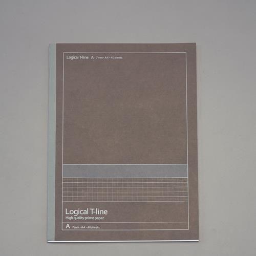 7mm罫線 A4ノート(40ページ/10冊)