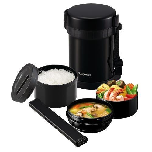 590+400+280ml ランチジャー(黒/ステン