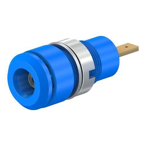 φ2mm/M 8 パネルマウントソケット(青)