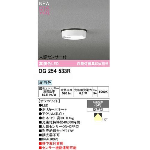 軒下用LEDシーリングライト 人感センサー