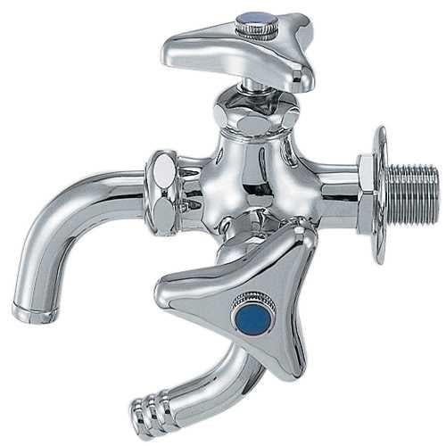 万能ホーム双口水栓 13 <7041>