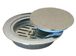 ワンプッシュ(内部目皿付)ツバ広掃除口(VP・VU兼用) <D-3COVT>