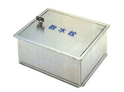 ステンレス製散水栓BOX・土間埋設型 丸棒鍵付 ＜SB24＞