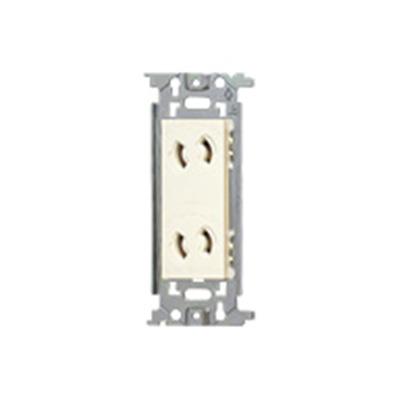 フルカラー 埋込抜け止めダブルコンセント <WN1062>