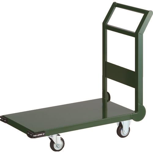 TRUSCO 鋼鉄製運搬車 800X450 Φ100プレス車 緑 SH-3N GN