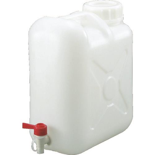 TRUSCO ポリタンク(扁平缶) 広口ケミカルコック パッキン付タイプ 20L T0318
