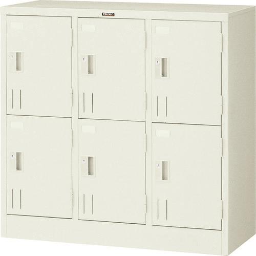 TRUSCO 多人数用ロッカー6人用 900X415XH880 シリンダ錠式 SHG6A