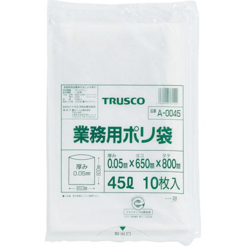 TRUSCO 業務用ポリ袋 厚み0.05X20L (10枚入) A-0020