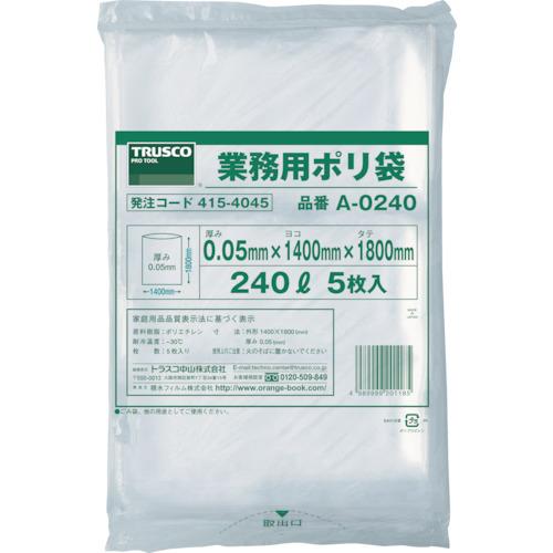TRUSCO 業務用ポリ袋 240L (5枚入) A-0240