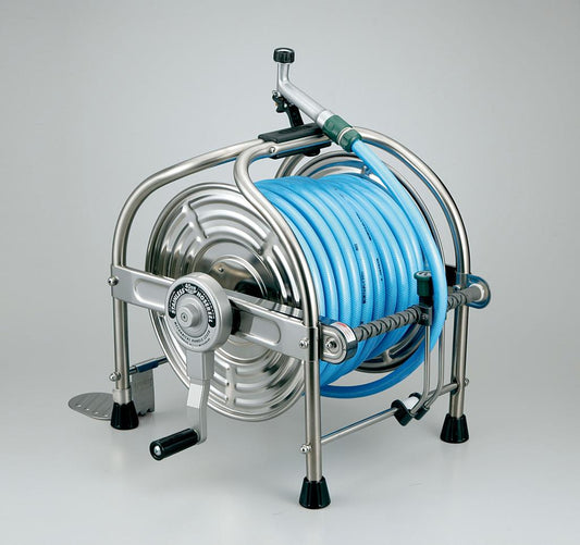 ハタヤ ステンレス(SUS304)ホールリール 40m耐圧ホース レバーノズル付 SLA-40P