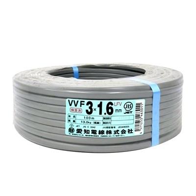 600Vビニル絶縁シースケーブル平形 <VVF3X1.6M>