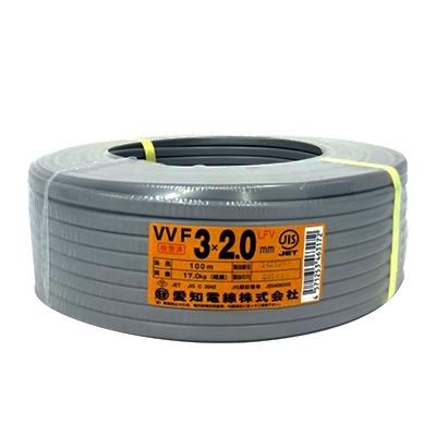 600Vビニル絶縁シースケーブル平形 <VVF3X2.0M>