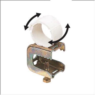 PF管クリップ(H・L形鋼用) 電気亜鉛めっき仕様 <SGK(M・L)-F>