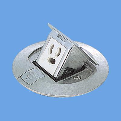 アップコンシルバー丸型抜け止めアース付1コ口 <DU5146PV>