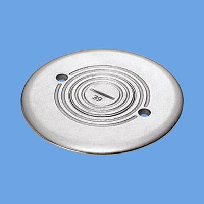 フロアプレートシルバー丸型(固定型) <DUK7002>
