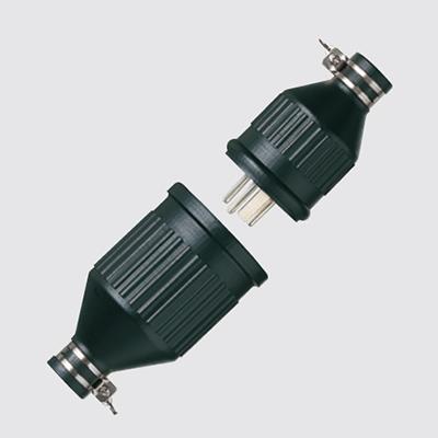 防水ゴムコードコネクタセット品(接地2P15A) <WA35159>