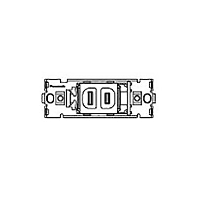 器具用フルカラー1P(コンセント×1)シロ <WCF2001W>