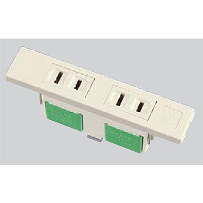 家具用ミニダブルコンセント(白) <WF2039W>