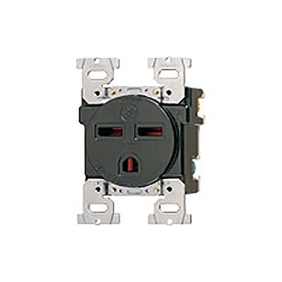 埋込コンセント(接地2P30A)ブラック <WF3630B>