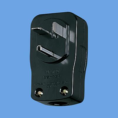 横型キャップ(小型接地2P30A)ブラック <WF5730B>